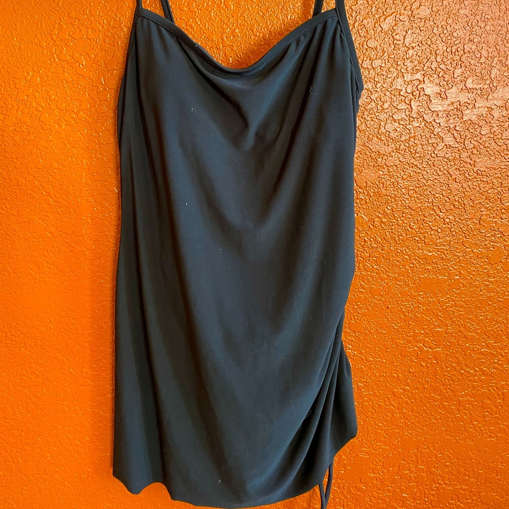 Black one piece bathing suit